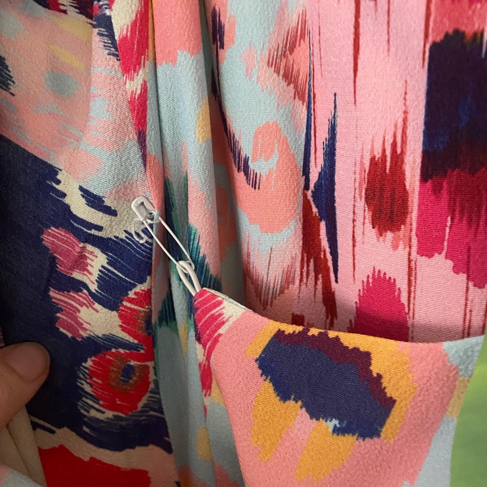 Farm Rio Boboikat mini wrap dress. Multi colored.